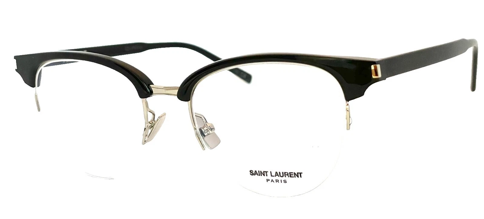 Marcos de Gafas redondas de metal Saint Laurent