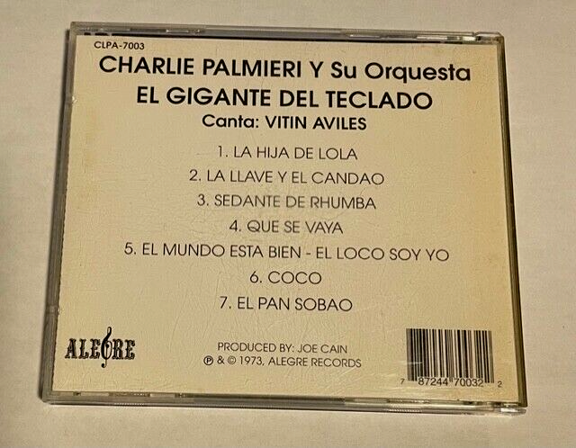 Charlie Palmieri El Gigante del Teclado -Canta Vitín Avilés CD