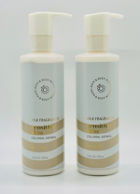 2 Bath & Body Works Milk Fragranced Sensitive Skin Colloidal Oatmeal Body Lotion