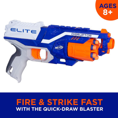 Nerf N-Strike Elite Disruptor Toy Gun Dart Blaster With 6 Darts