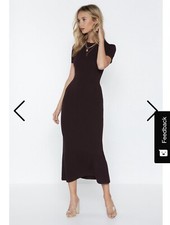 Nasty Gay Midi Brown Dress