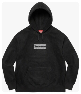 SUPREME Box Logo Hoodie Size Medium M INSIDE OUT SWEATSHIRT SS23 NWT BLACK