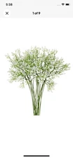 EZFLOWERY 12 Pcs Artificial Baby Breath Flowers, Gypsophila Real Touch New