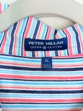 Peter Millar Crown Crafted Miles Striped stretch performance Polo XL (2003)