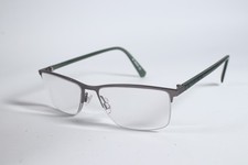 Quicksilver Eyeglasses 9 Mens Grey 1 Semi-Rimless Metal Eyewear Glasses Frames