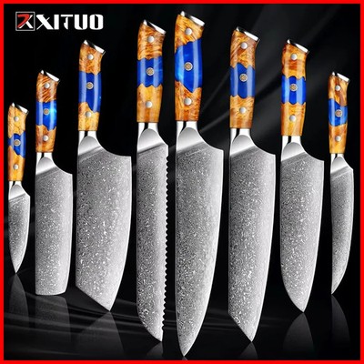 Damascus Steel Knife 67 Layers Japanese VG10 Chef's Knives Kitchen Slicing