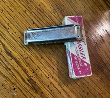 Vintage Wm Kratt Co The Warbler Harmonica Key of Bb 10 Hole Made in USA With Box