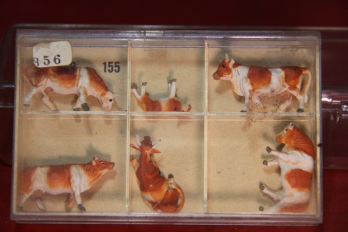 1387 - Figuras en miniatura Preiser - 6 vacas - #155 - [Escala HO] | Zustand: New