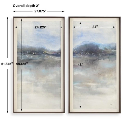 Uttermost 32380 Thinking Of You 52" x 28" Framed Landscapes - MultiColor - Picture 3 of 6