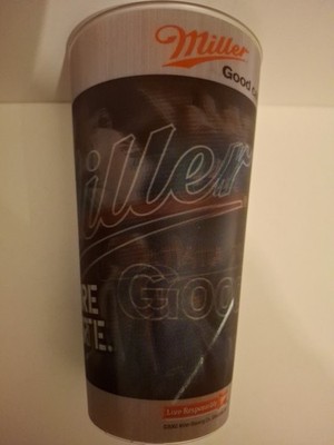 Miller Good Call Bier Becher Hologramm Basketball
