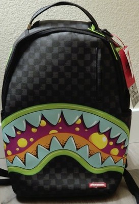 Sprayground Slime Takeover Sharkmouth Backpack Black Green NWT SOLD OUT FOREVER!