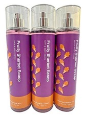 Bath Body Works Fruity Sherbet Scoop Fine Fragrance Mist 3 Pack Full Size 8oz