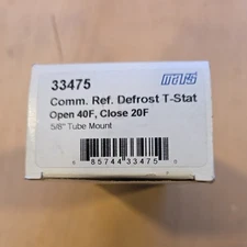 Mars 33475 Commercial Refrig Thermostat Open 40F Close 20F 5/8" Tube Mount