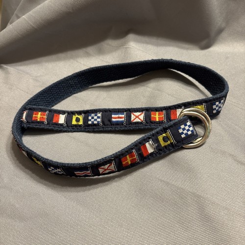 A. Tierney Nautical Flags Kids Belt (size L) - Picture 3 of 3