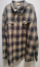 Carhartt Men's Original Fit Flannel Long-Sleeve Plaid Shirt 3XL Great Condition