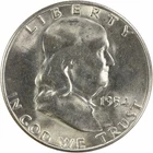 1954-S Franklin Silver Half Dollar Choice BU Uncertified #815