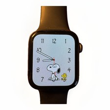 Apple Watch Series 5 44mm Space Grau Aluminiumgehäuse mit Schwarz Sportarmband