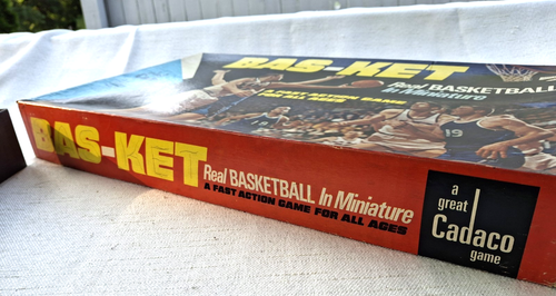 Vintage 1970 BAS-KET~Cadaco Board Game~Real Basketball In Miniature~Complete~165 - Picture 9 of 15