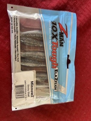 Zman Soft Lure MinnowZ 3 Inch 6/Pack Smoky Shad (3434)