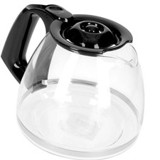 Universal Glass Coffee Jug For Coffee Machines / Makers Clear / Black