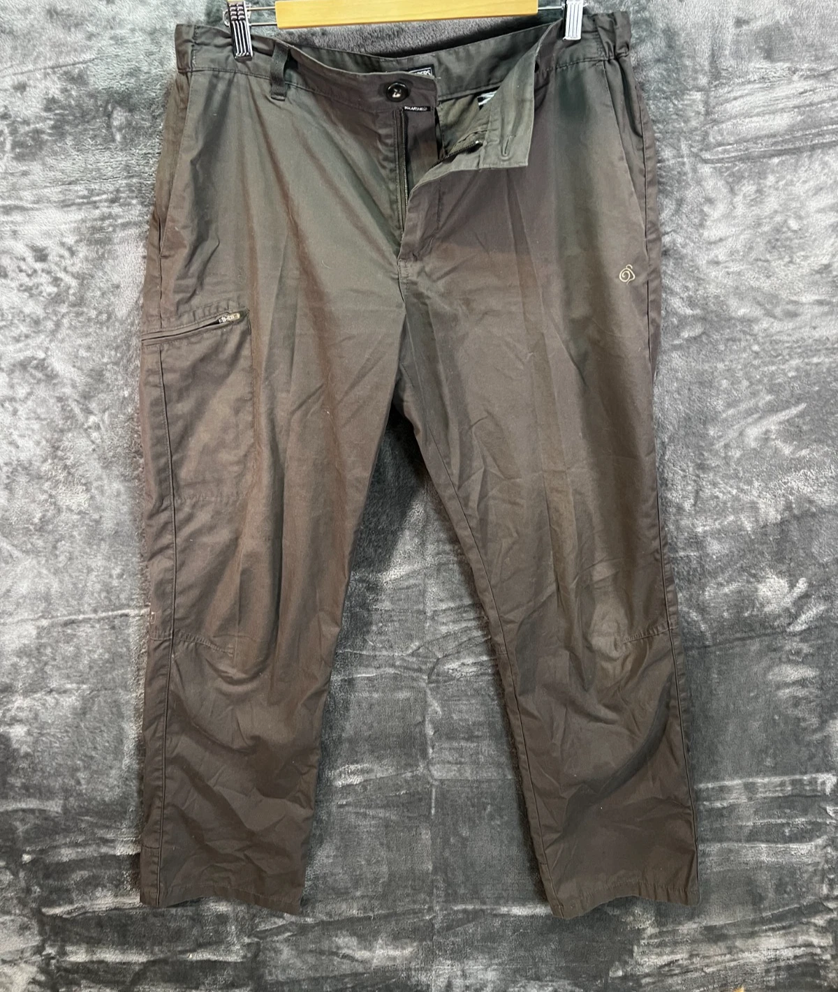 Craghoppers Mens Outdoor Trousers Dark Grey SolarShield Hiking Pants