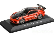 Minichamps 1/43 Porsche 911 991.2 GT3 RS Weissach Lava Orange 2018 Model Car