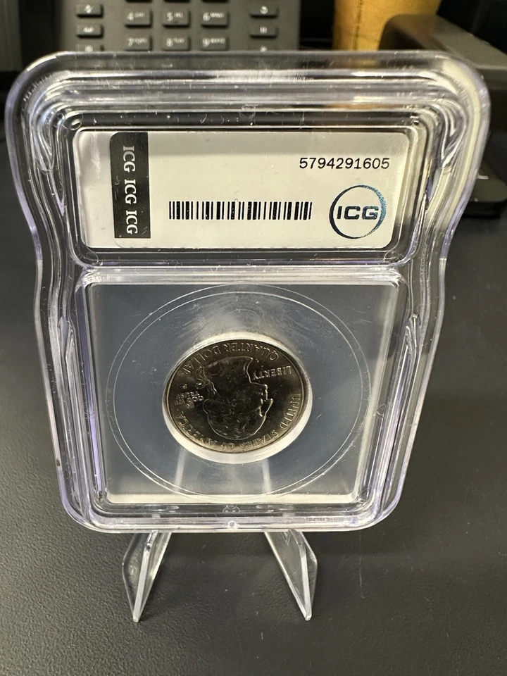 2008 P 25C Partial Collar Quarter Error Signed - Image 2 of 4