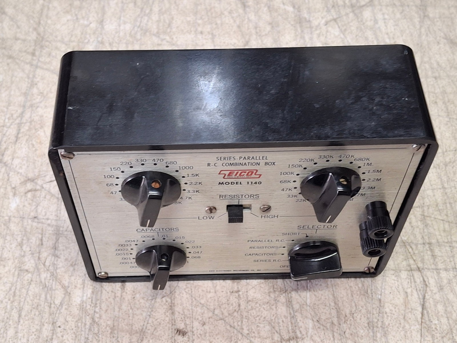 EICO 1140 SERIES/PARALLEL RESISTOR CAPACITOR SUB BOX