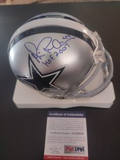 Michael Irvin Autographed/HOF 2007 Inscribed TB Dallas Cowboys Mini Helmet With