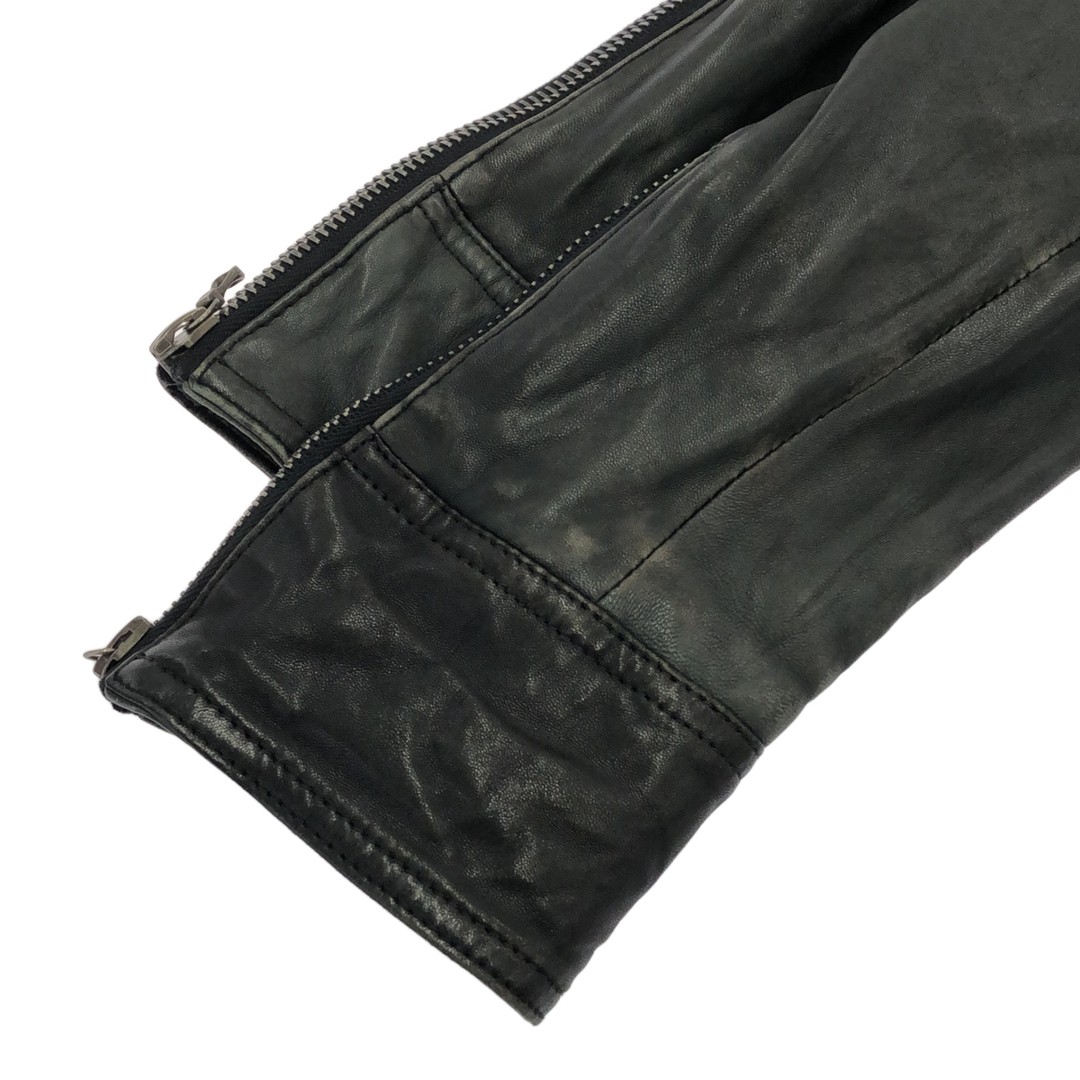 Shellac Lambs Leather High Neck Jacket 21008 Blac… - image 5