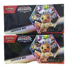 Pokemon TCG: Scarlet & Violet Prismatic Evolutions Surprise Box Sealed Lot of 2