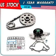 Head Gasket Set Timing Chain Kit Water Pump For 00-03 Dodge Dakota 5.9L