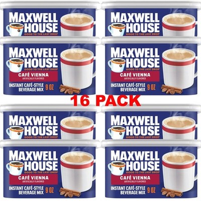 Maxwell House International Cafe Vienna Style Beverage Mix 9 oz   16 PACK