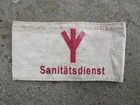 WW2 GERMAN MILITARY MEDICAL SERVICE ARMBAND "SANITATS DIENST"GENUINE+ MARKINGS.