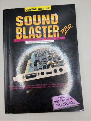 #ad Creative Sound Blaster Pro User Reference Manual Vintage Book Creative Labs Inc $10.22