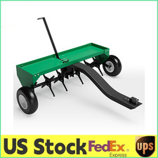 Heavy Duty  Rust-Resistant 40" Tow Behind Plug Aerator,150lbs Weight Capacity