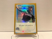 2011 Bowman Chrome Prospects Gold Refractor JUAN NICASIO *PROOF*NO SERIAL#
