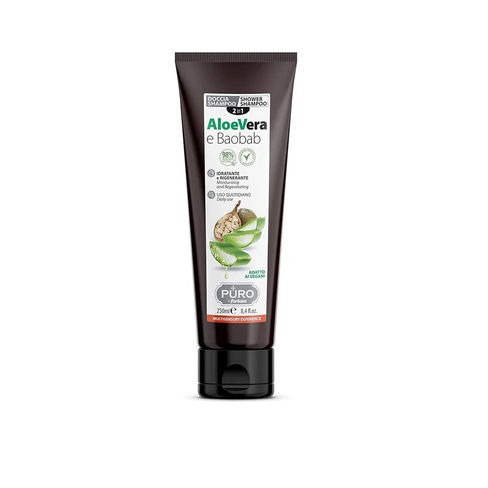 PURO BIO Shampoo - Duschgel 2 in 1 Aloe Vera und Baobab