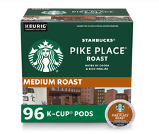 Starbucks Pike Place Roast K-Cup Pods 96 Count Medium Roast