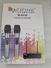 FIFINE K036 Dual Wireless Condenser Microphone System - Black/Silver