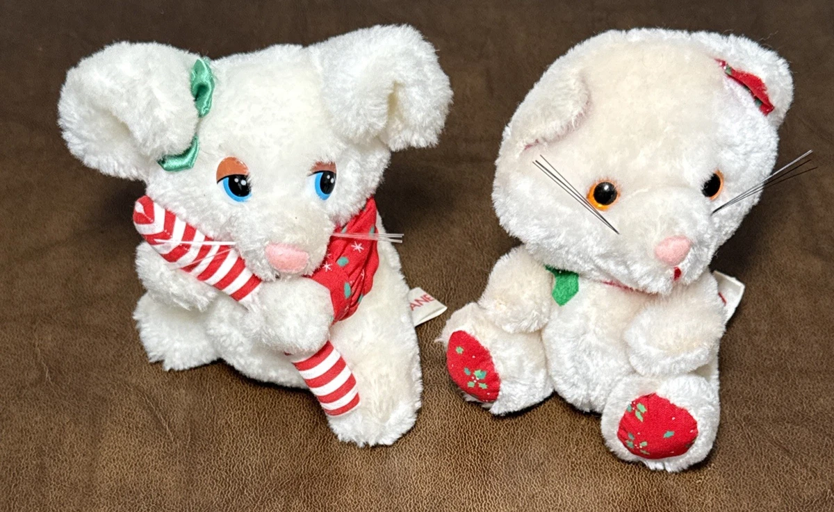 RUSS BERRIE ホワイトベア ピンクパープル ピエロ インポート未使用品 3-4 Years Collectors & Hobbyists Mini (Under 6 in) Russ Stuffed