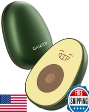 Gaiatop 2-Pack Rechargeable Hand Warmer Avocado Magnetic 3-Setting Fast Heating