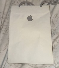Apple Store Logo Paper Empty Shopping Gift Bag Size: 6"W x 8 3/4"H x 3"D