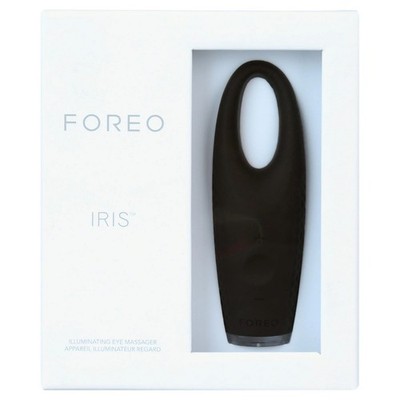 FOREO IRIS Eye Massager Black T-Sonic Waterproof Rechargeable Anti-Puff Device