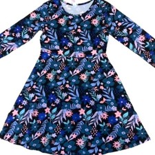 NEW JUSTICE Comfy Stretchy Floral Print Dress Big Girls 12.