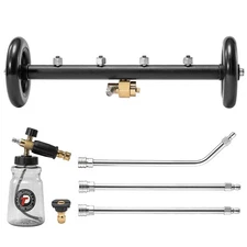Undercarriage Pressure Washer Attachment with Dual Function Nozzles