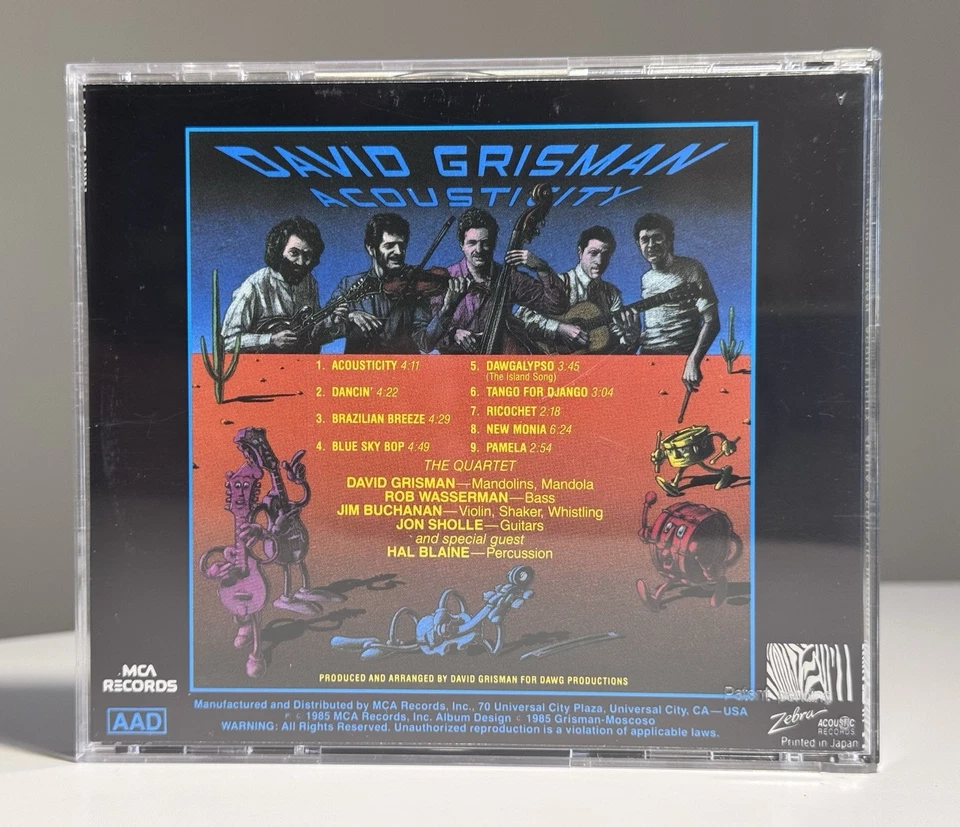 David Grisman • Acousticity [CD] Made In Japan / Smooth Edge Jewel Case - Image 3 of 4