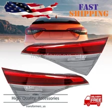 Pair Inner Tail Light For 2022-2024 Honda Civic Sedan Rear Stop Lamps Left+Right