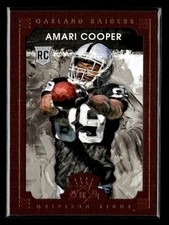 2015 Panini Gridiron Kings #138 Amari Cooper Green Framed Rookie card. rookie card picture