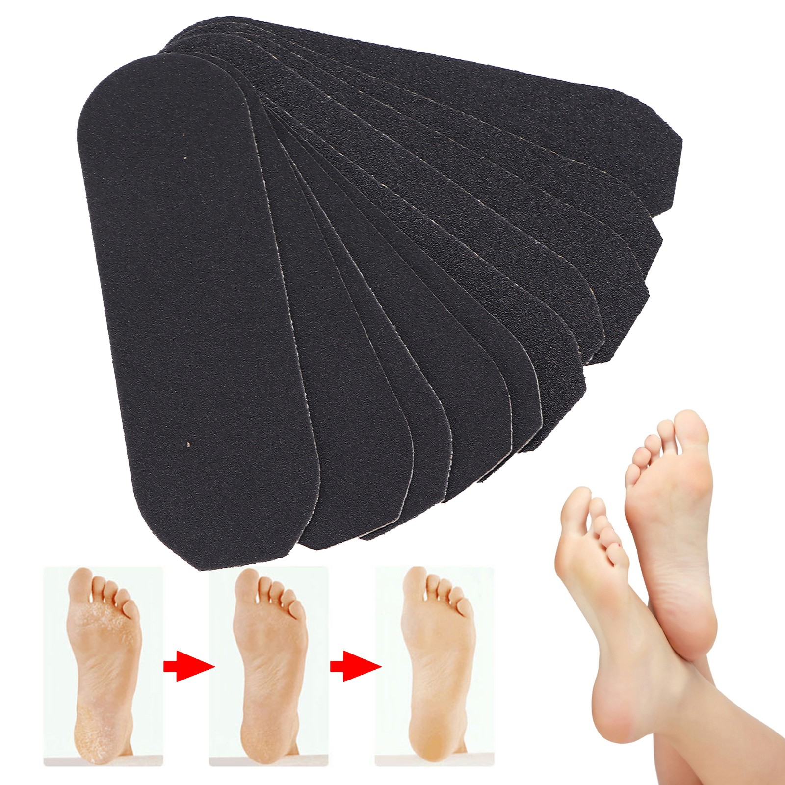｀10pcs Replacement Pedicure File Refills Coarse Fine Pedicure Foot Rasp Refil